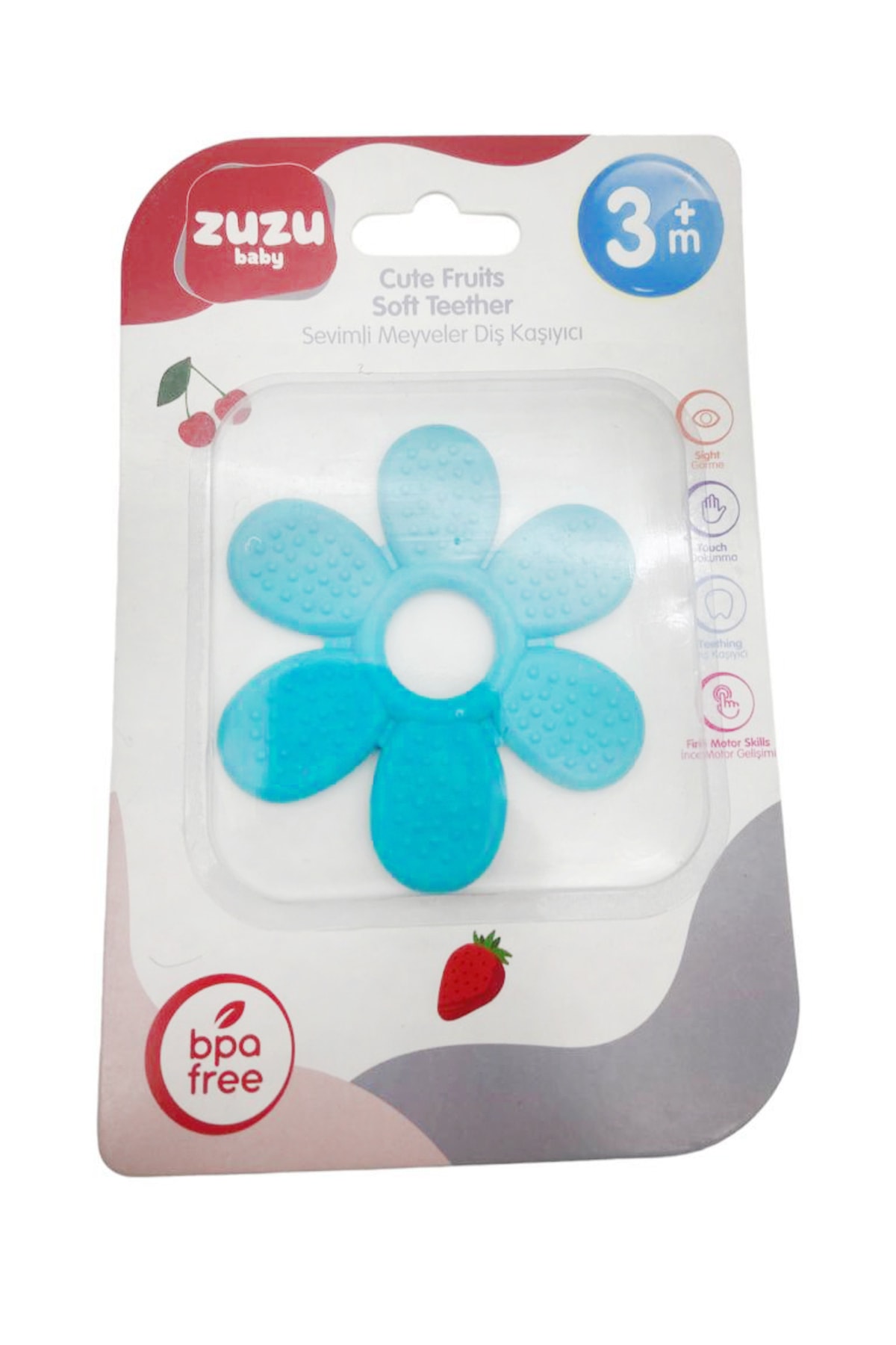 Zuzu Toys Bebekler Için Sevimli Meyveler Diş Kaşıyıcı Renkli fotoğrafı 2 (önizleme)