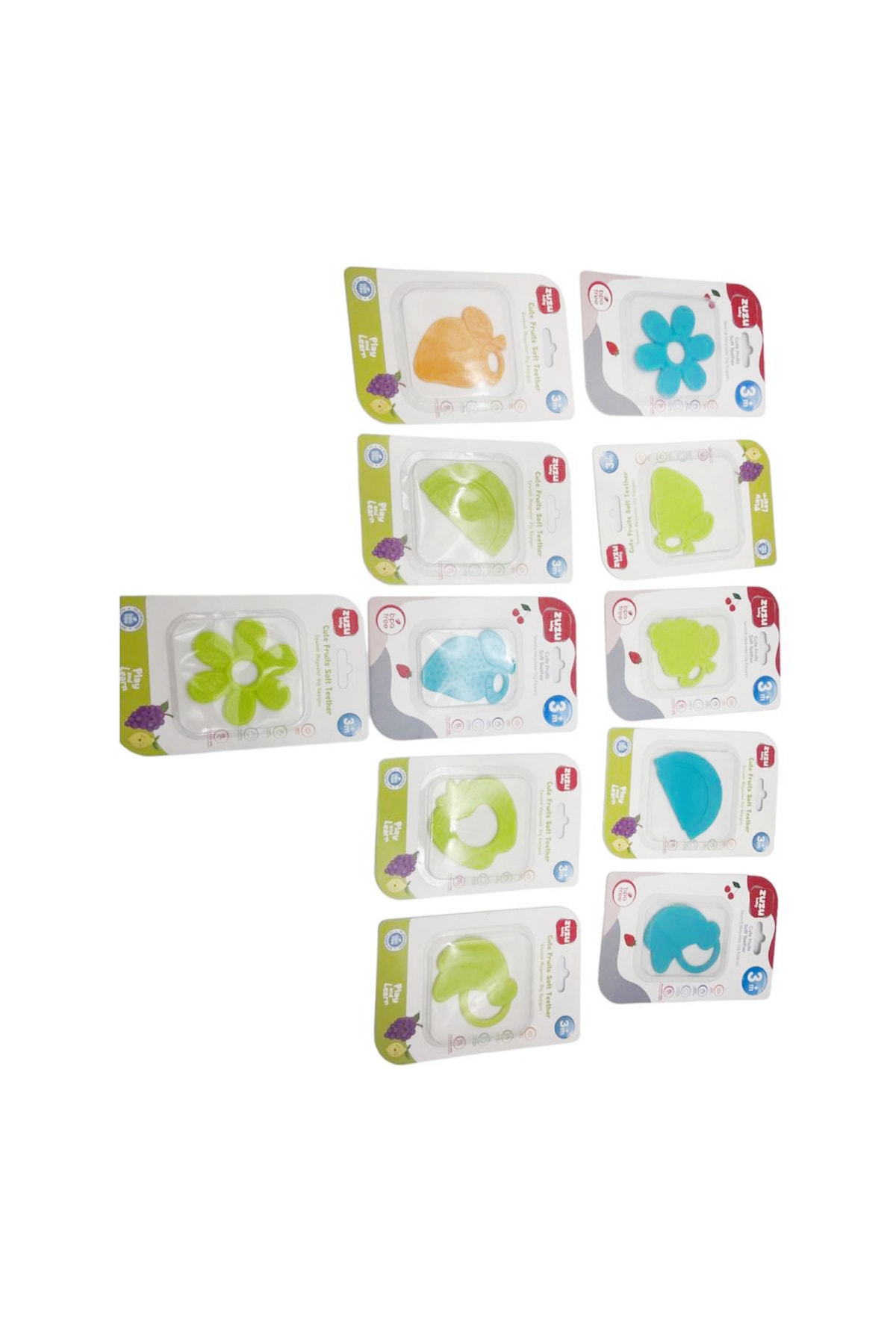 Zuzu Toys Bebekler Için Sevimli Meyveler Diş Kaşıyıcı Renkli fotoğrafı 5 (önizleme)