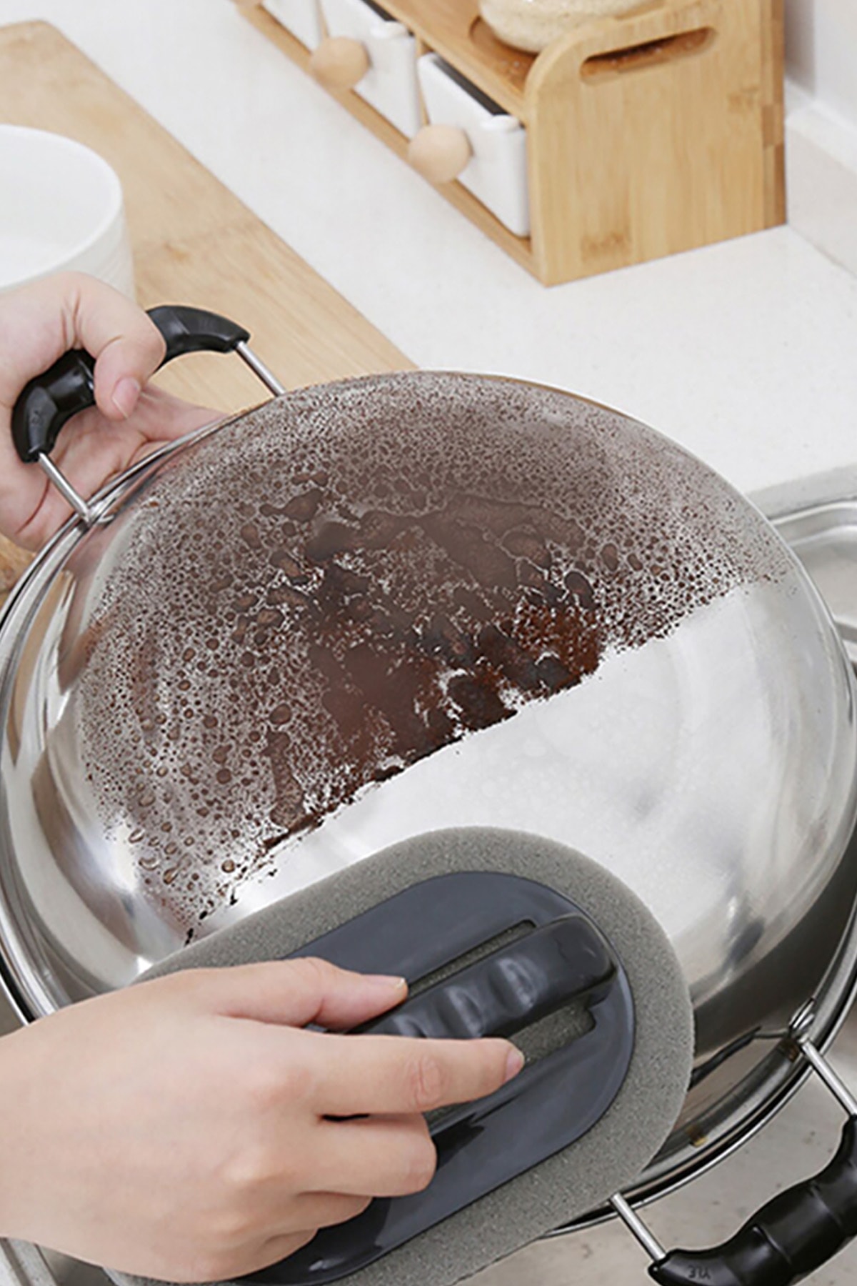 Genel Markalar Tencere Tava Temizleme Yağ Zımpara Elmas Sünger Bıçak Ocak Temizleme Zımparası