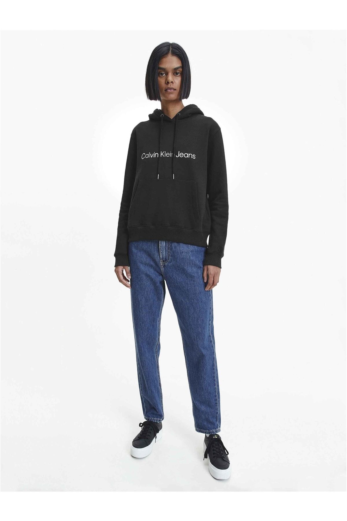 Calvin Sweatshirt Black - Regular fit - Trendyol