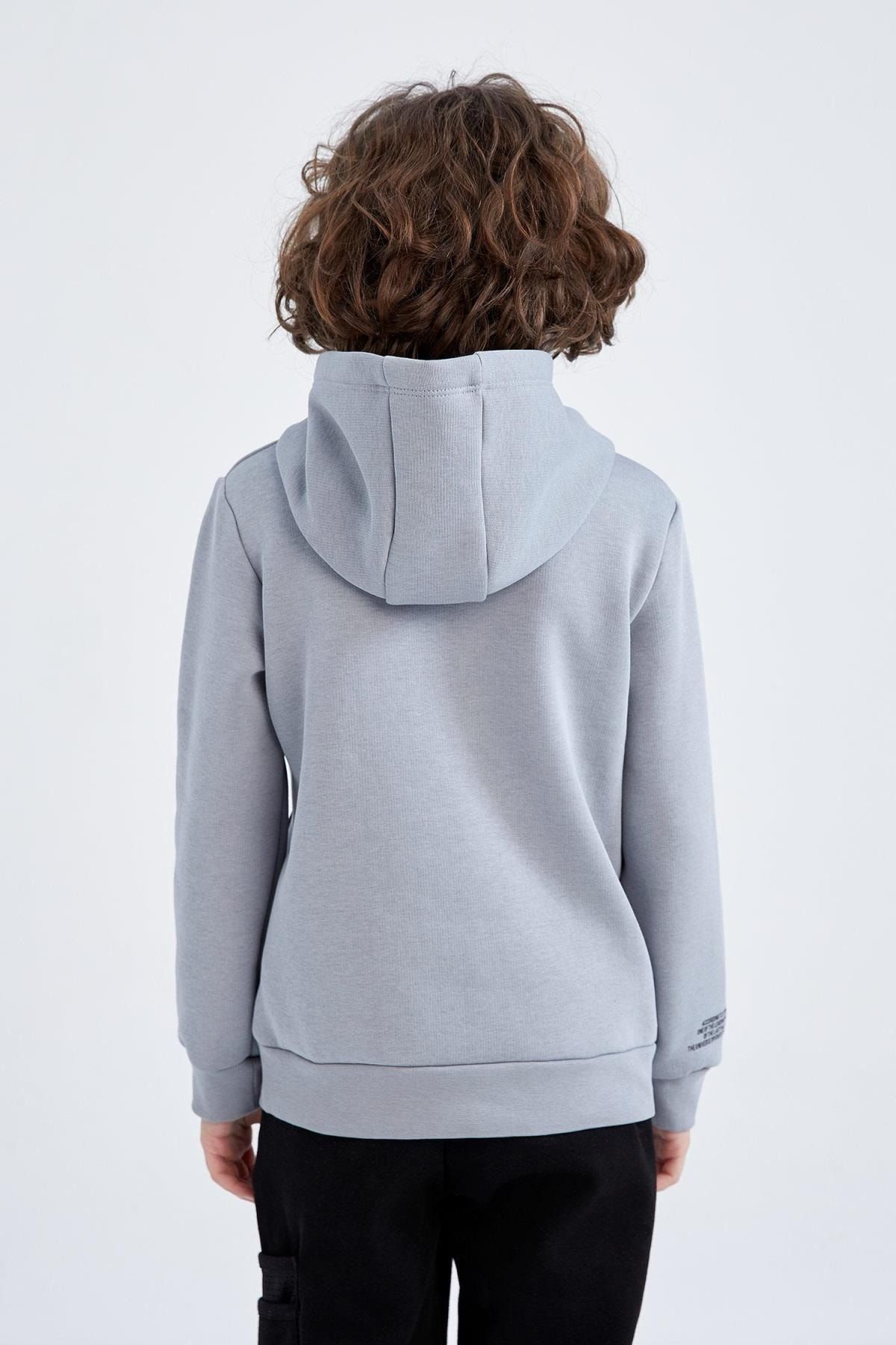 Erkek Çocuk Regular Fit Kapüşonlu Sweatshirt