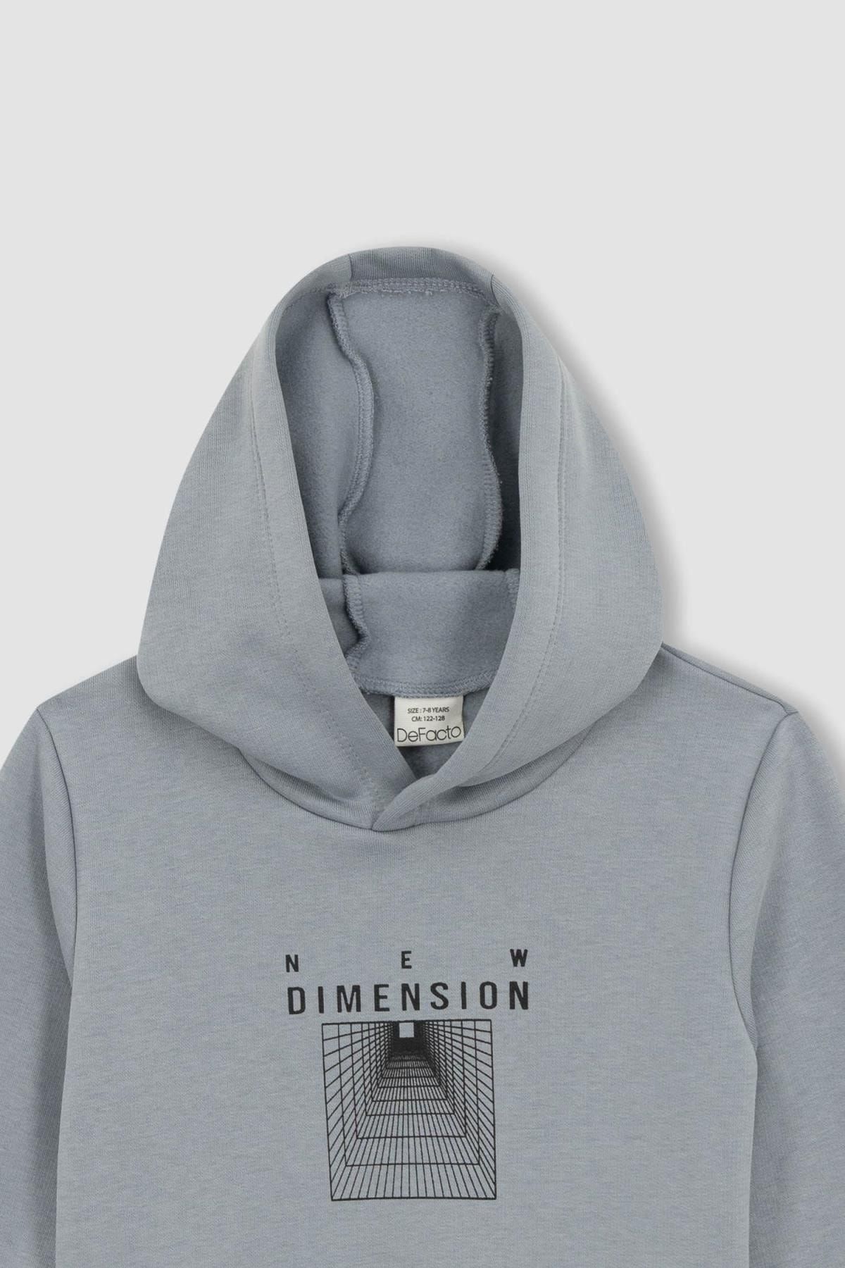 Erkek Çocuk Regular Fit Kapüşonlu Sweatshirt