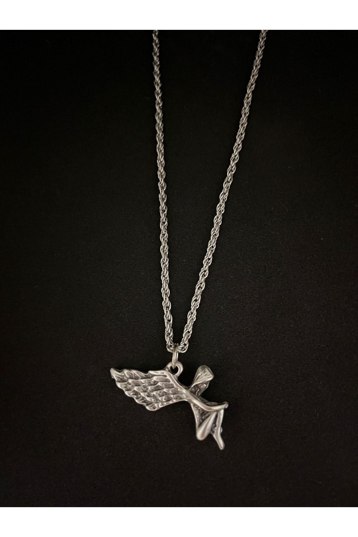 DailyFashion Silver Plated Stainless Steel Unisex Natural Angel