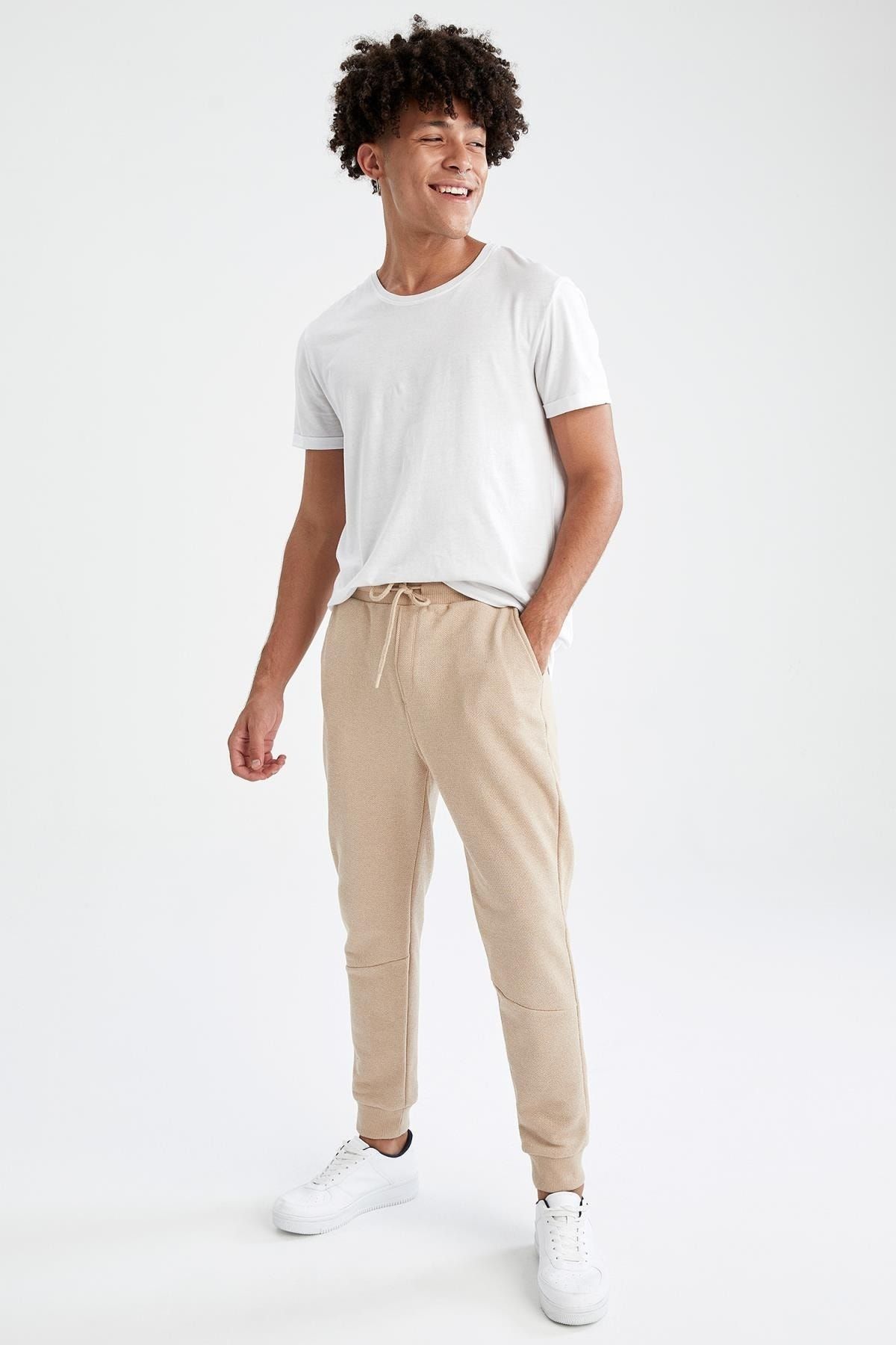 DeFacto-Slim Fit Basic Jogger Sweatpants 4