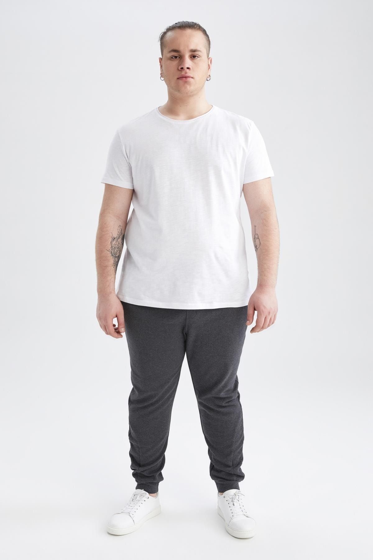 DeFacto-Slim Fit Basic Jogger Sweatpants 4