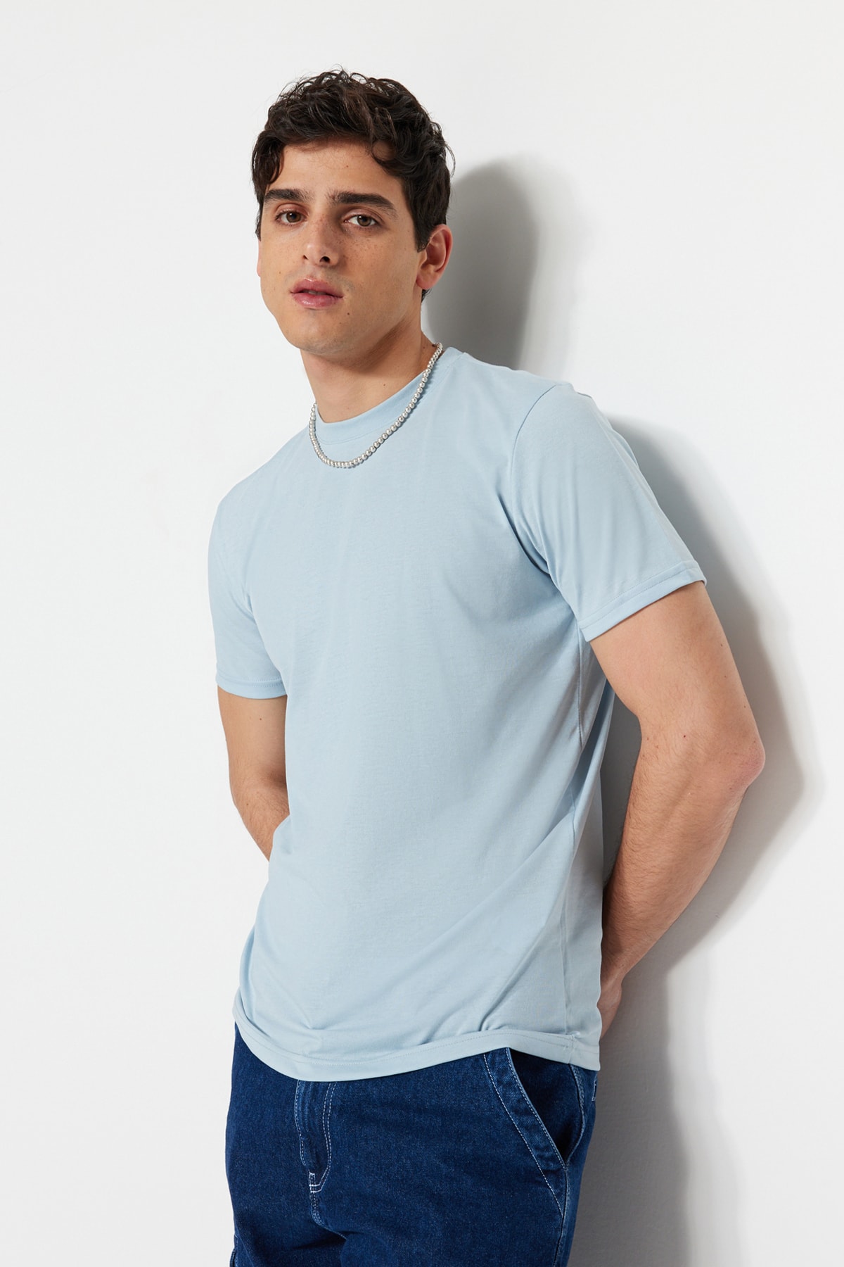 Trendyol Collection T-Shirt Blau Regular Fit