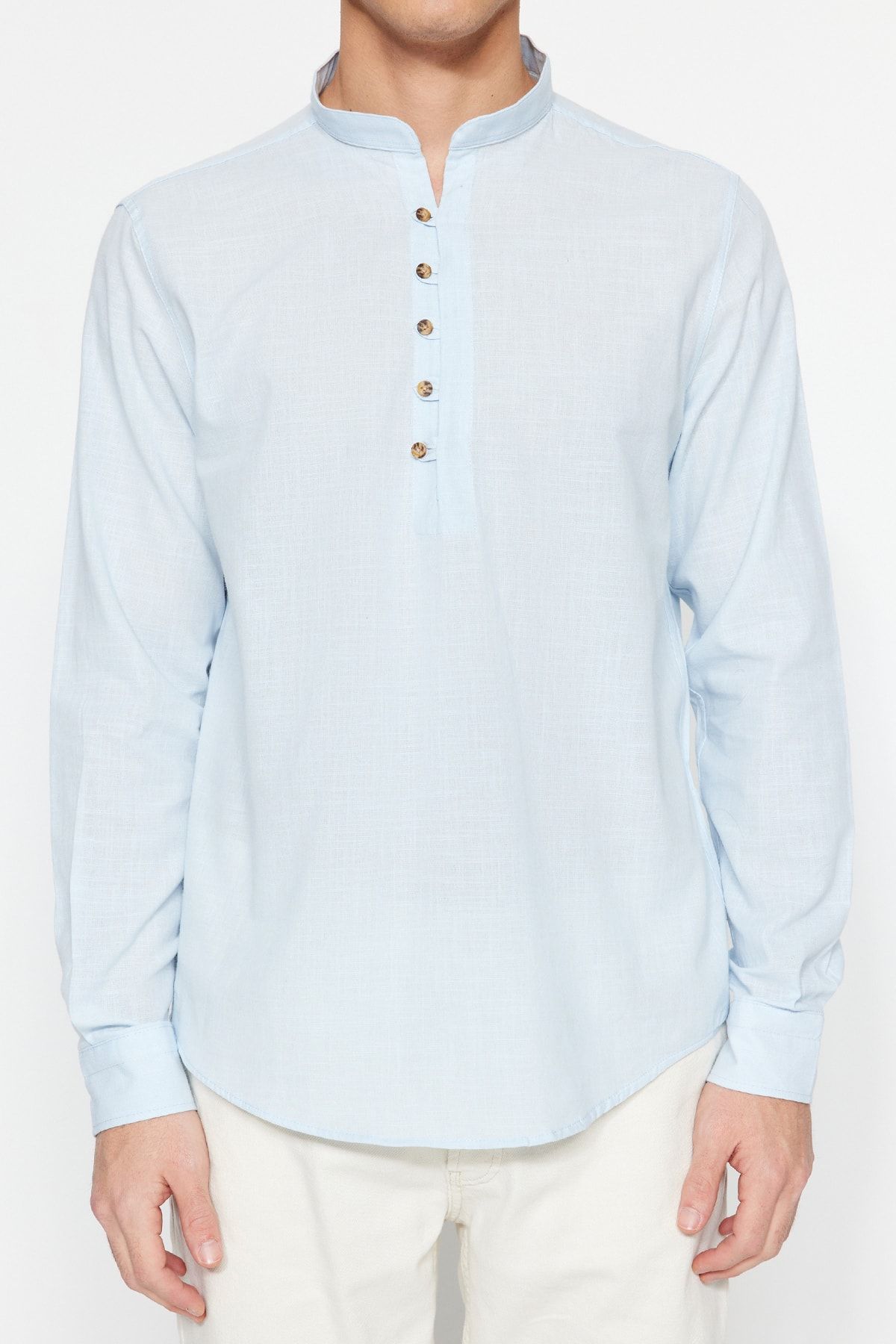 Trendyol Collection Hemd Blau Regular Fit FN7208