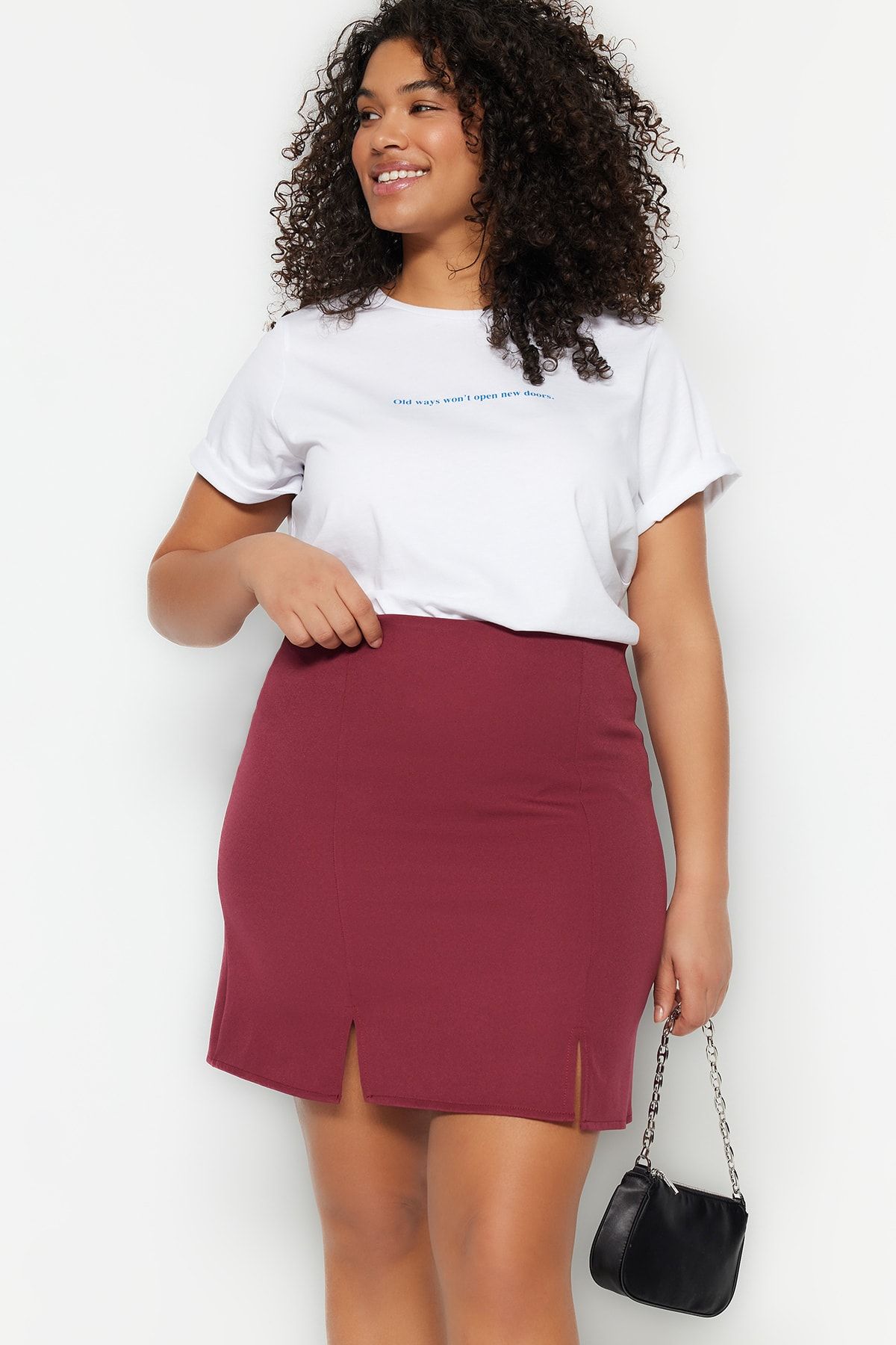Maroon skirt xxl hotsell