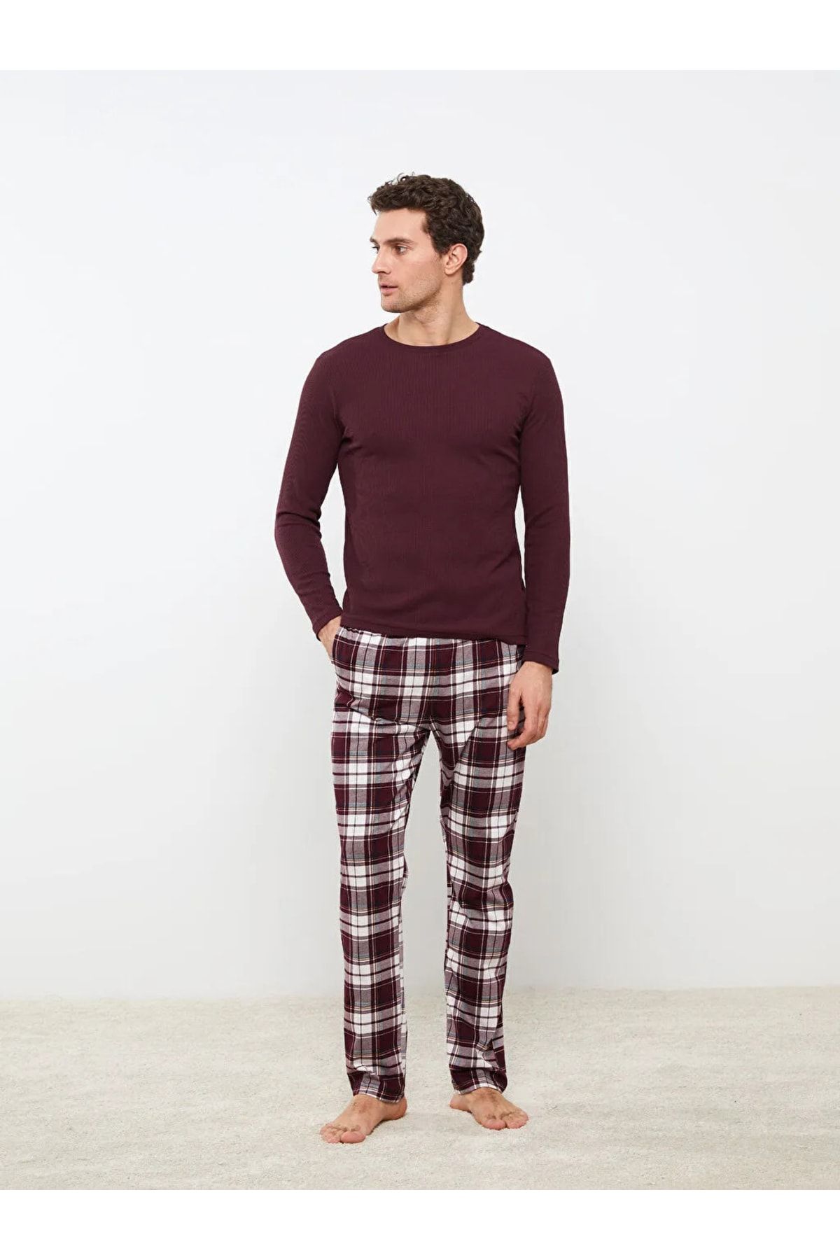 Ekose Erkek Pijama Takımı