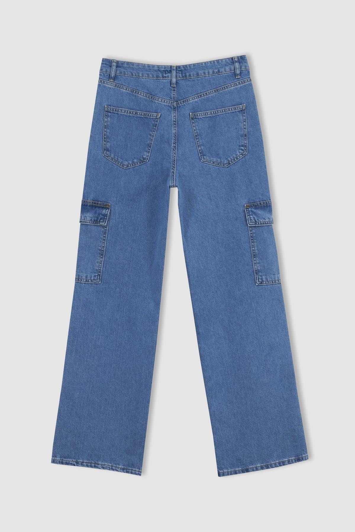 DeFacto Jeans Blau Straight FN5803