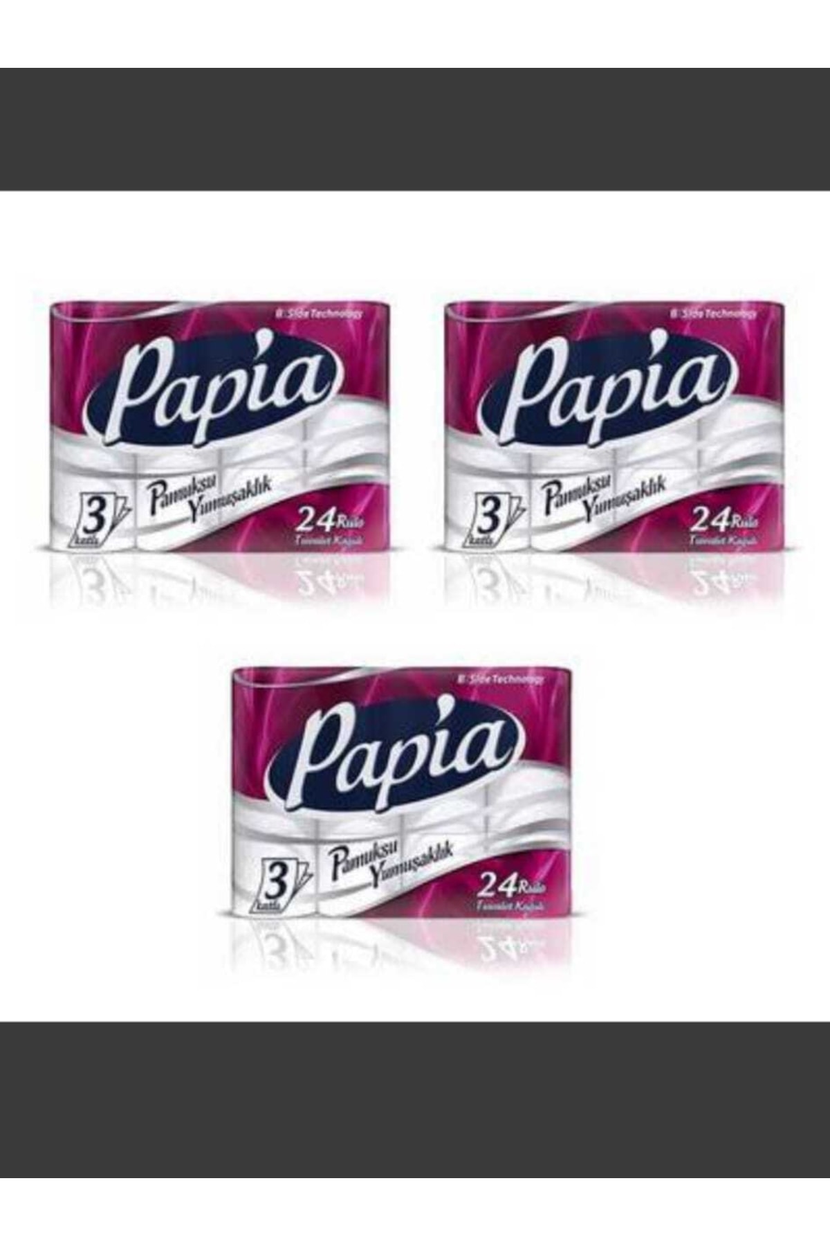 Papia Tuvalet Kağıdı - 3 Katlı - 150 Yaprak - 72`li Rulo