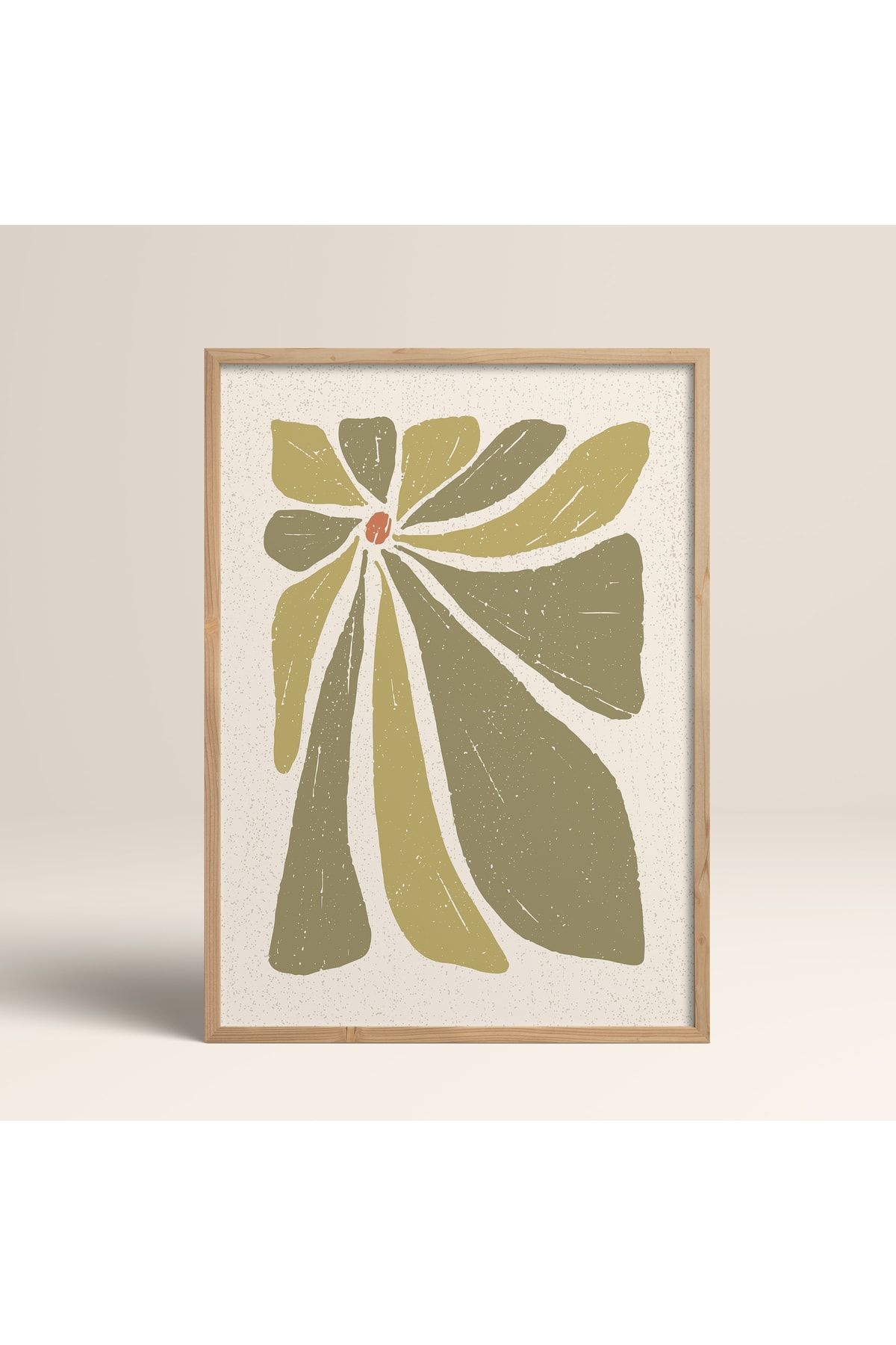 HOMEPACK Modele Colorate Abstracte Cu Cadru Din Lemn Pictură De Artă Modernă Cu Flori - 18 x 23