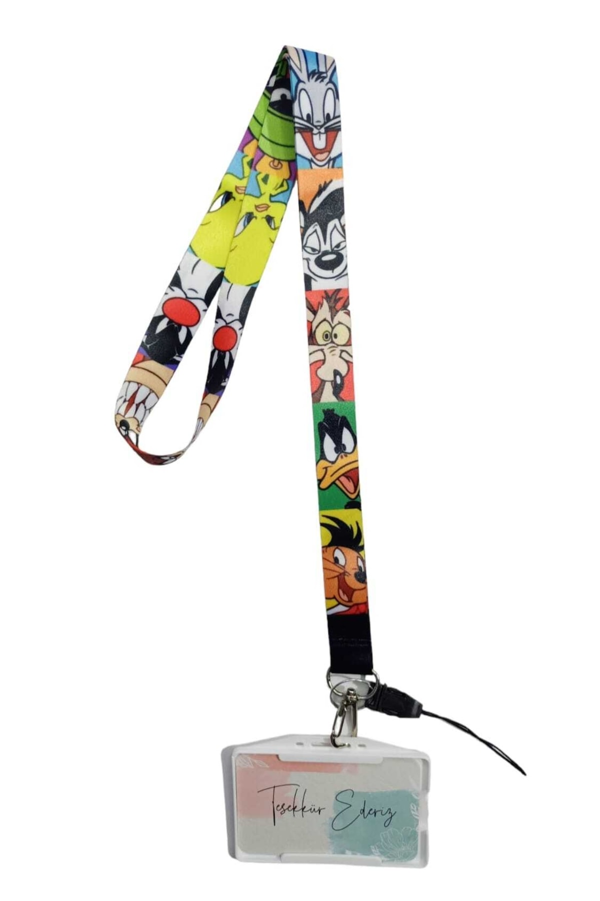 neptünstore Looney Tunes Yaka Kartı, Kart Taşıma Askısı, Boyun Askı Ipi Ve Telefon Askı Aparatı, Kartlık