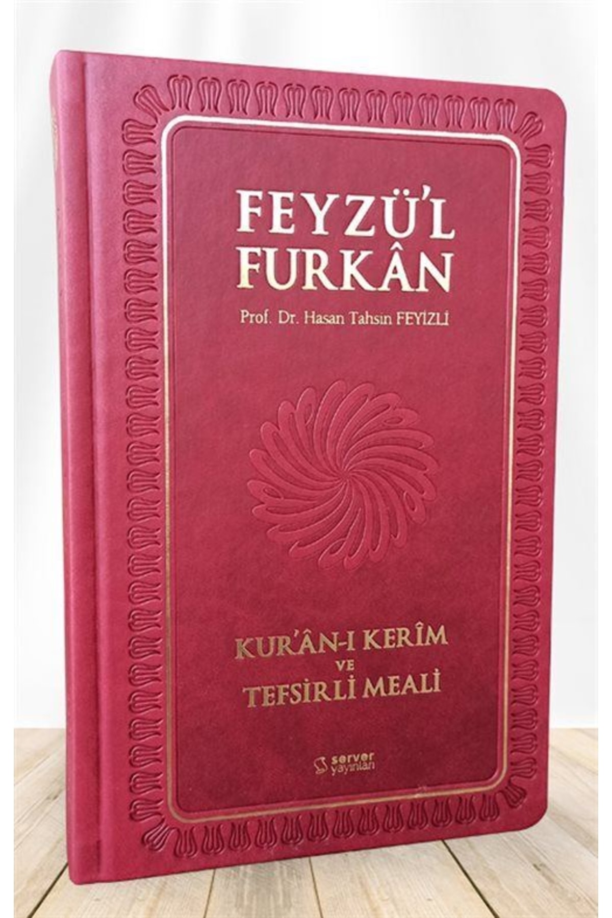Server Yayınları Feyzü'l Furkan Kur'ân-ı Kerîm Ve Tefsirli Meali (orta Boy - Mushaf Ve Meal) Bordo & Karşılıklı Meal