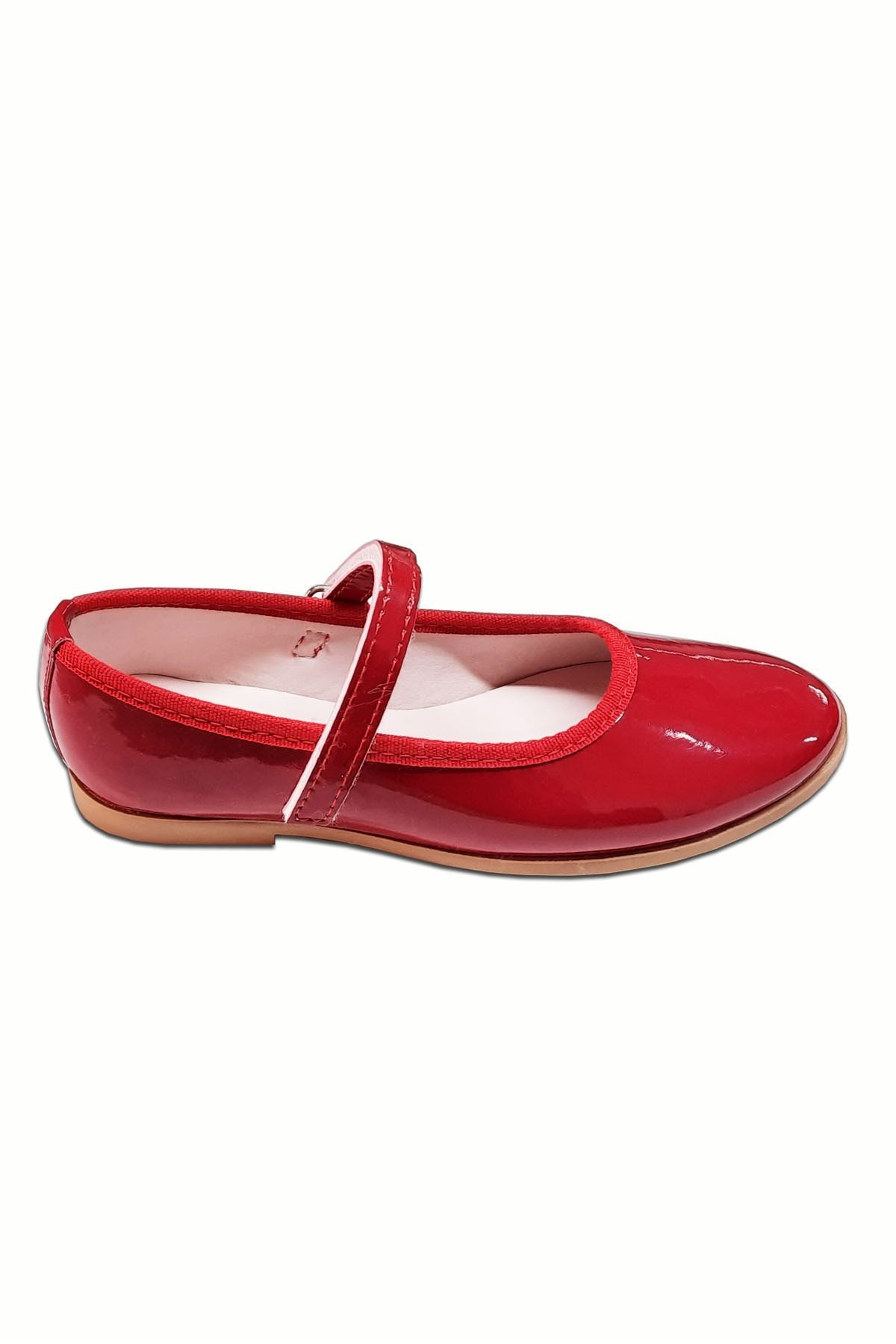 welissa-Patent Leather Red Girl's Ballerinas 2