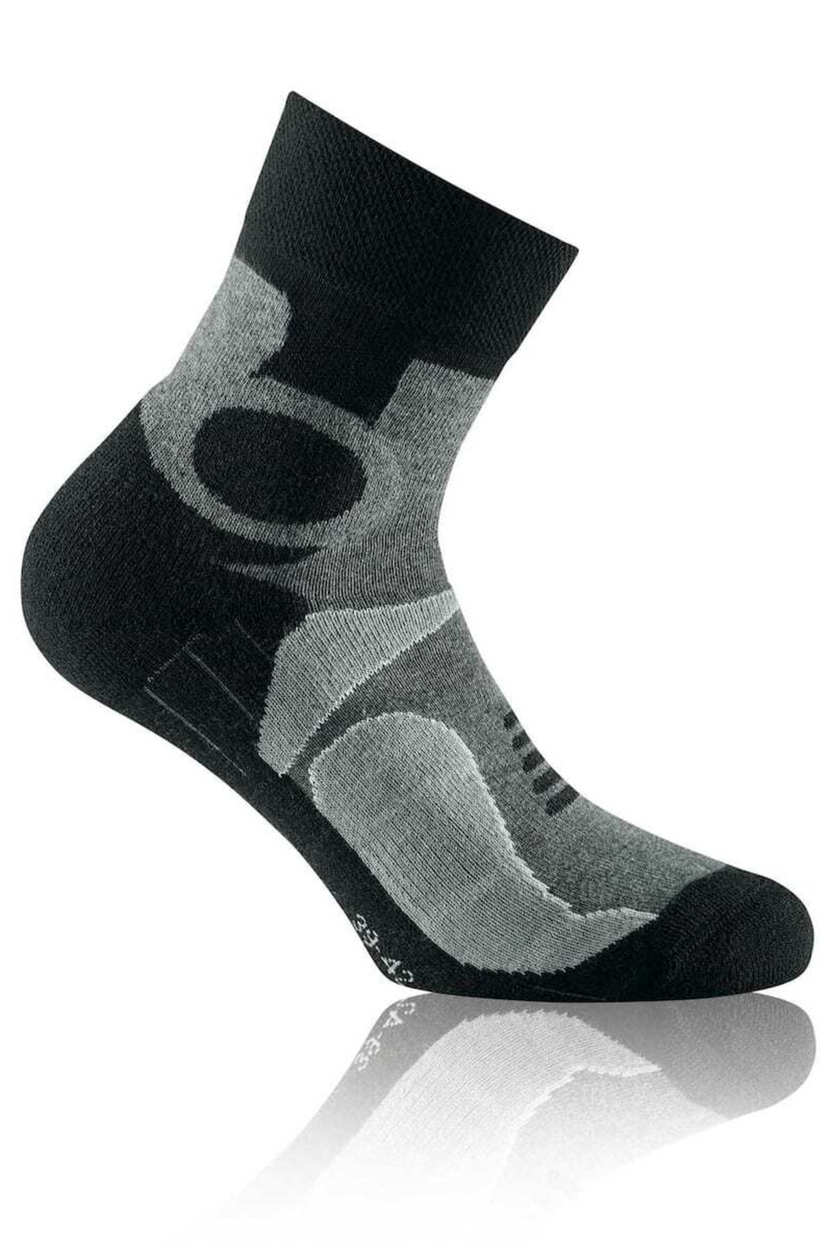 Rohner-Unisex Trekking Çeyrek Çorap, 2'li Paket - Temel Açık Hava Çorapları, Spor Çorap 2