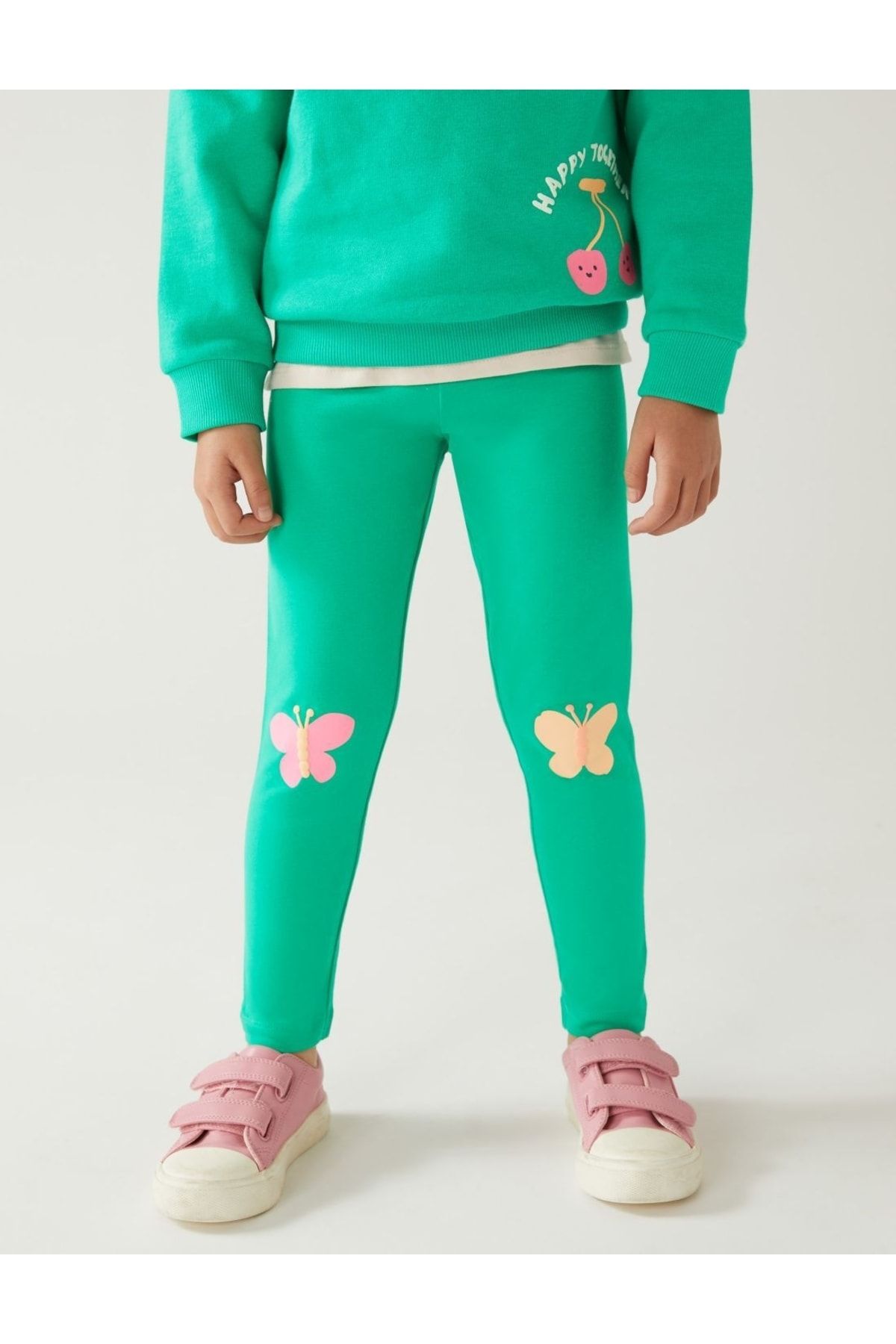 Kelebek Desenli Legging Tayt (2-8 Yaş)