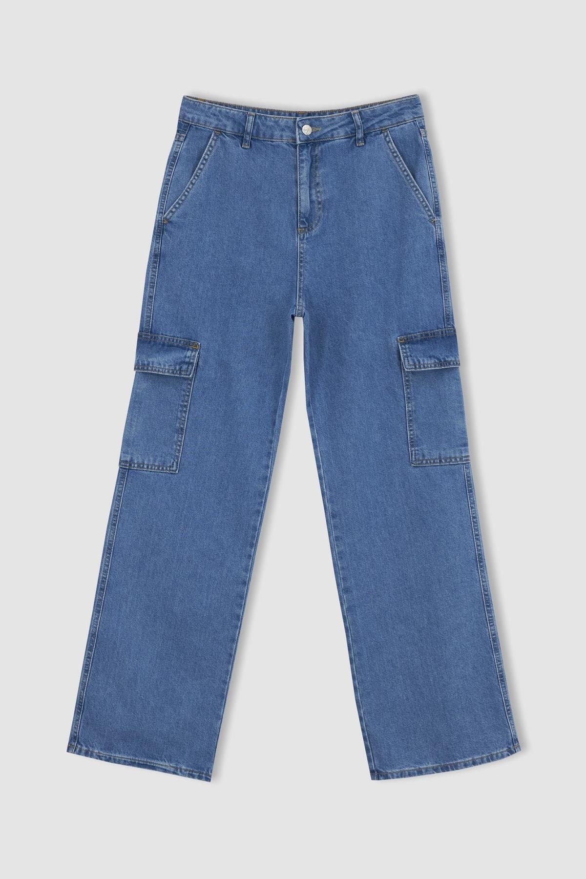 DeFacto Jeans Blau Straight
