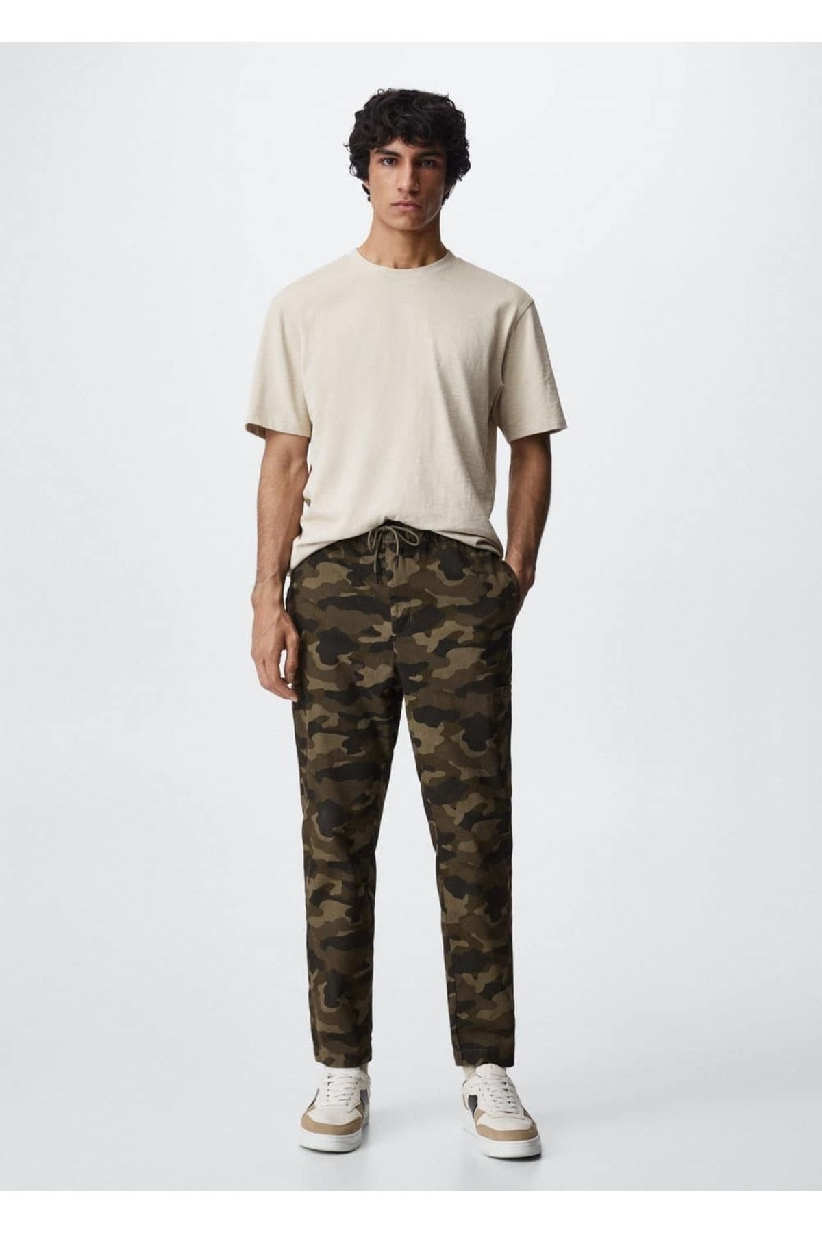 MANGO Man Cotton Camouflage Trousers Trendyol
