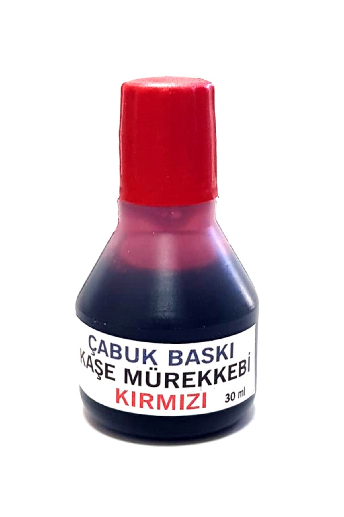 cabuk baskı Kaşe Mürekkebi Kırmızı 30 Ml/ıstampa Mürekkebi Kırmızı, Hemşire Kaşesi Mürekkebi,
