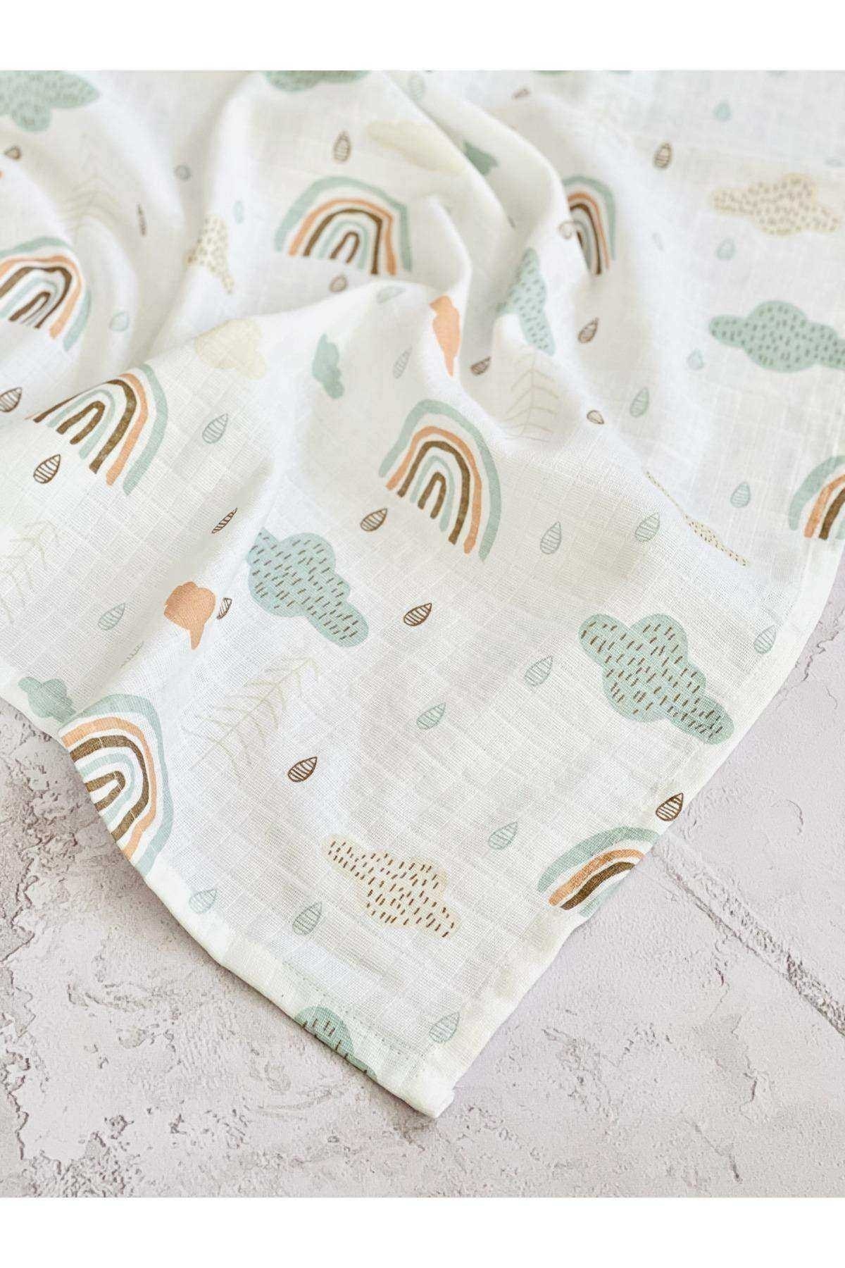 JUNİPERUS Çok Amaçlı Müslin Bezi Örtü Battaniye 75x75 fotoğrafı 2 (önizleme)