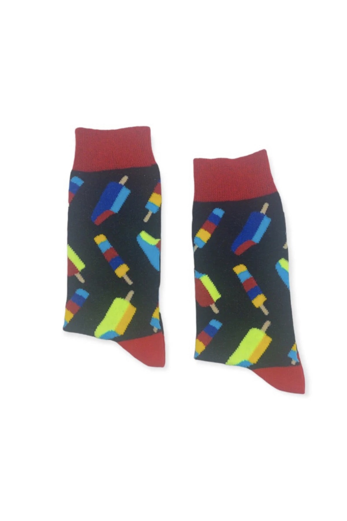 ShinyTakı Dondurma Desenli Renkli Soket Çorap ZO7402