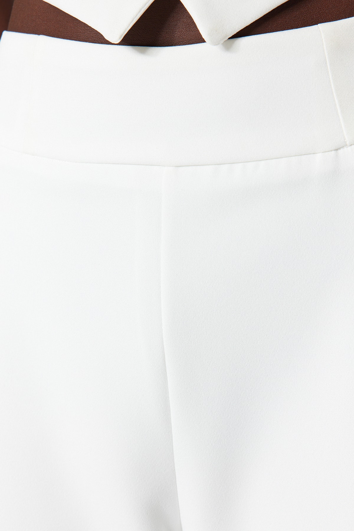 Trendyolmilla  Bridal Ekru Dokuma Pantolon TPRSS23PL00023 - Görsel 5