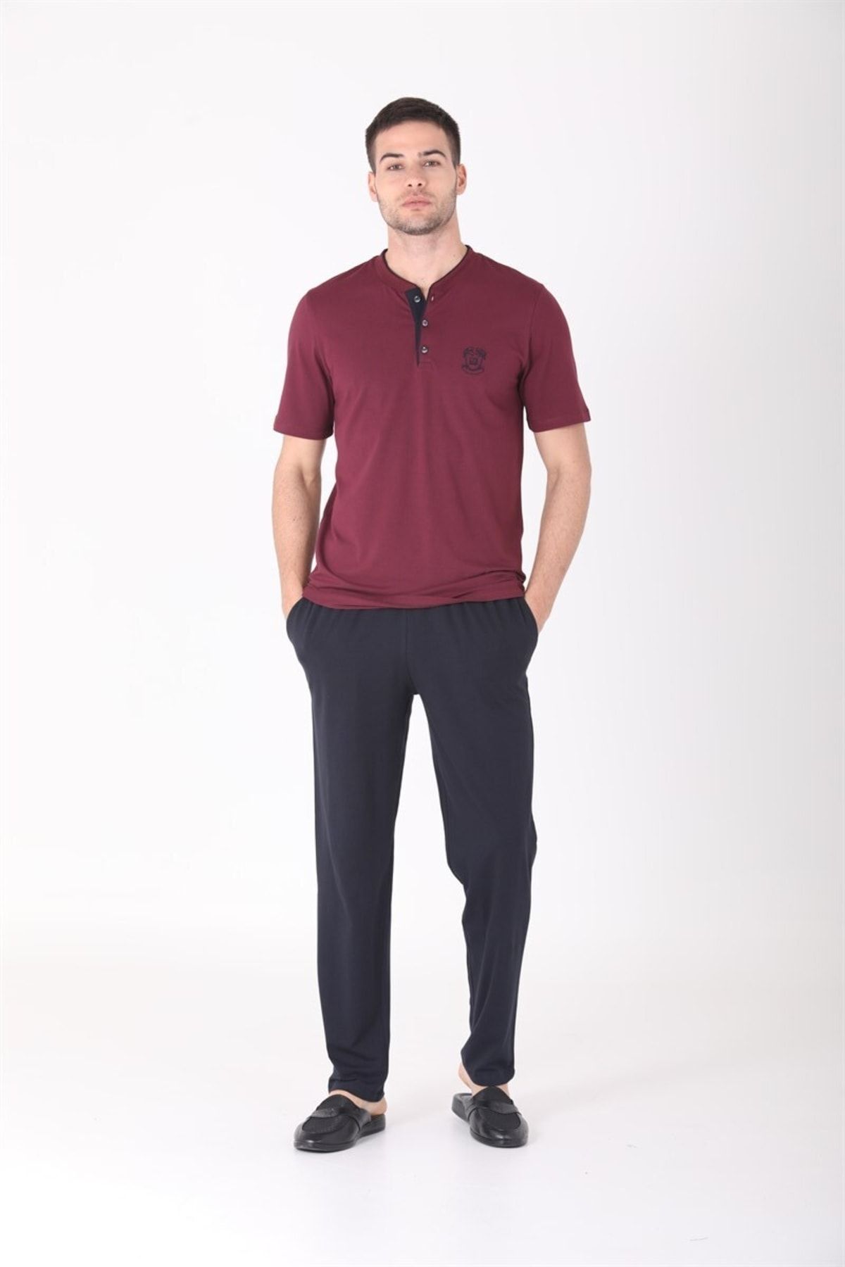 ست پیژامه مردانه پنج KNITTY اورجینال D'S Damat