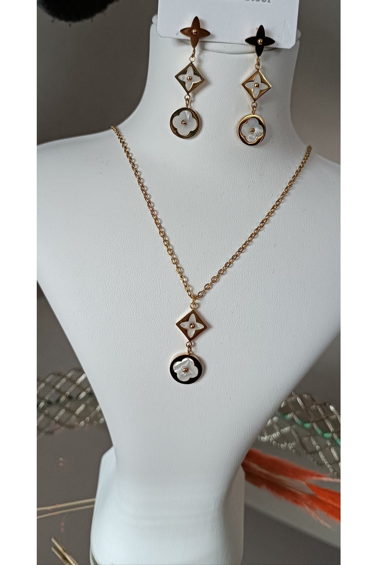 Çelik Gold Kaplama Modern Set 4