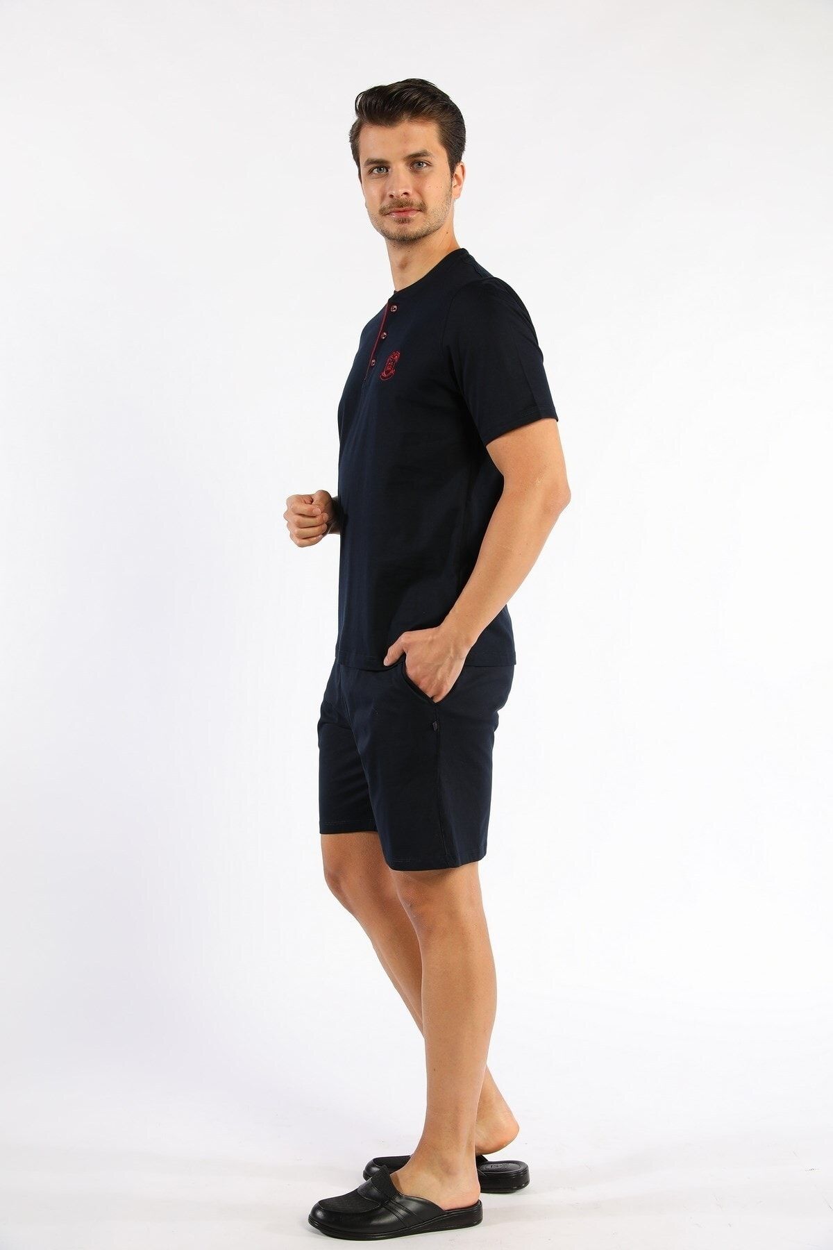 ست پیژامه مردانه 224025 تیم TRIKO اورجینال D'S Damat