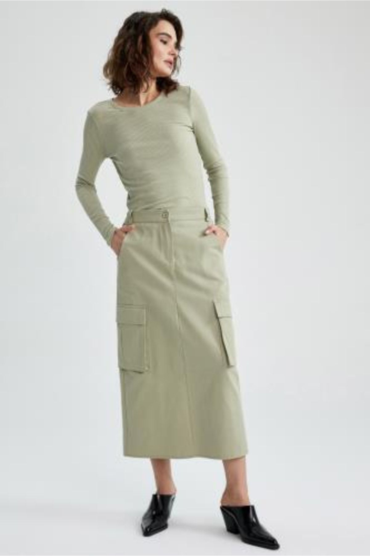 Cargo sale work skirt
