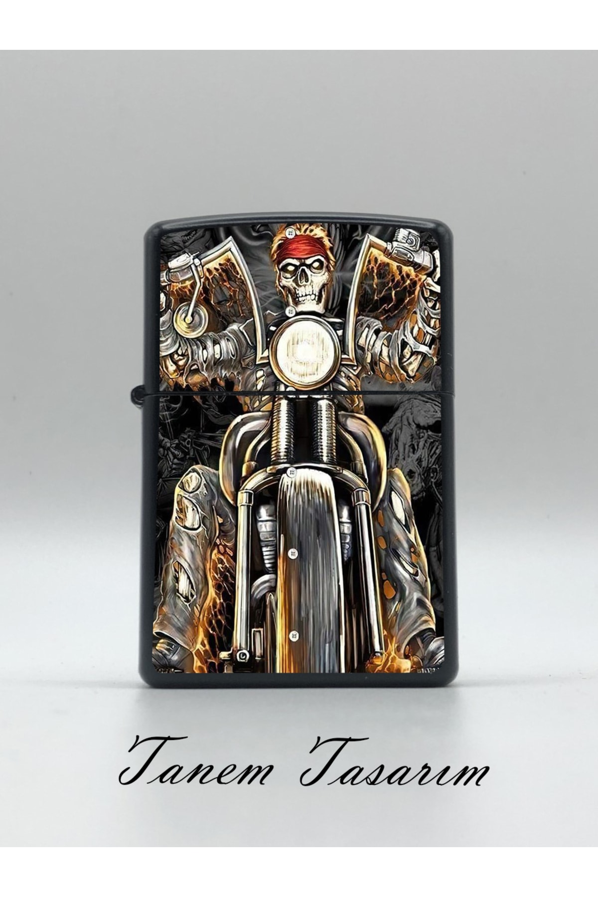 Tanem Tasarım Benzinli Metal Çakmak Uv Baskı - Özel Seri 3