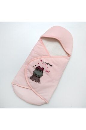 Kundak Battaniye Small Hippo Pembe 5592