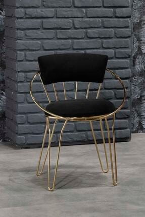 Sandalye Cafesi Gold Metal Ayaklı Sandalye, Salon,mutfak,makyaj Sandalyesi Sc07734