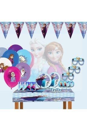 Elsa Frozen Karlar Ülkesi Doğum Günü Süsleri Seti 32 Kişilik elsa32006
