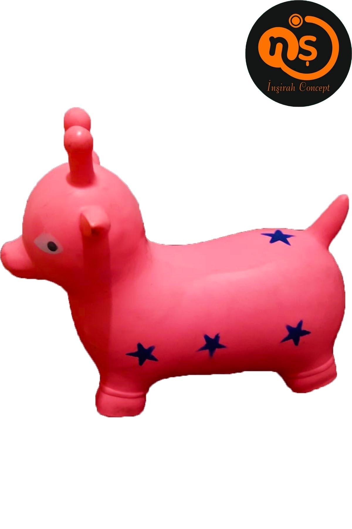 İnşirah Concept Pembe Şişme Kuzu (28 X 32 Cm) Eşek Zıp Zıp Pilates & Jimnastik At Geyik Çocuk Bebek Şişme Hayvan fotoğrafı 4 (önizleme)
