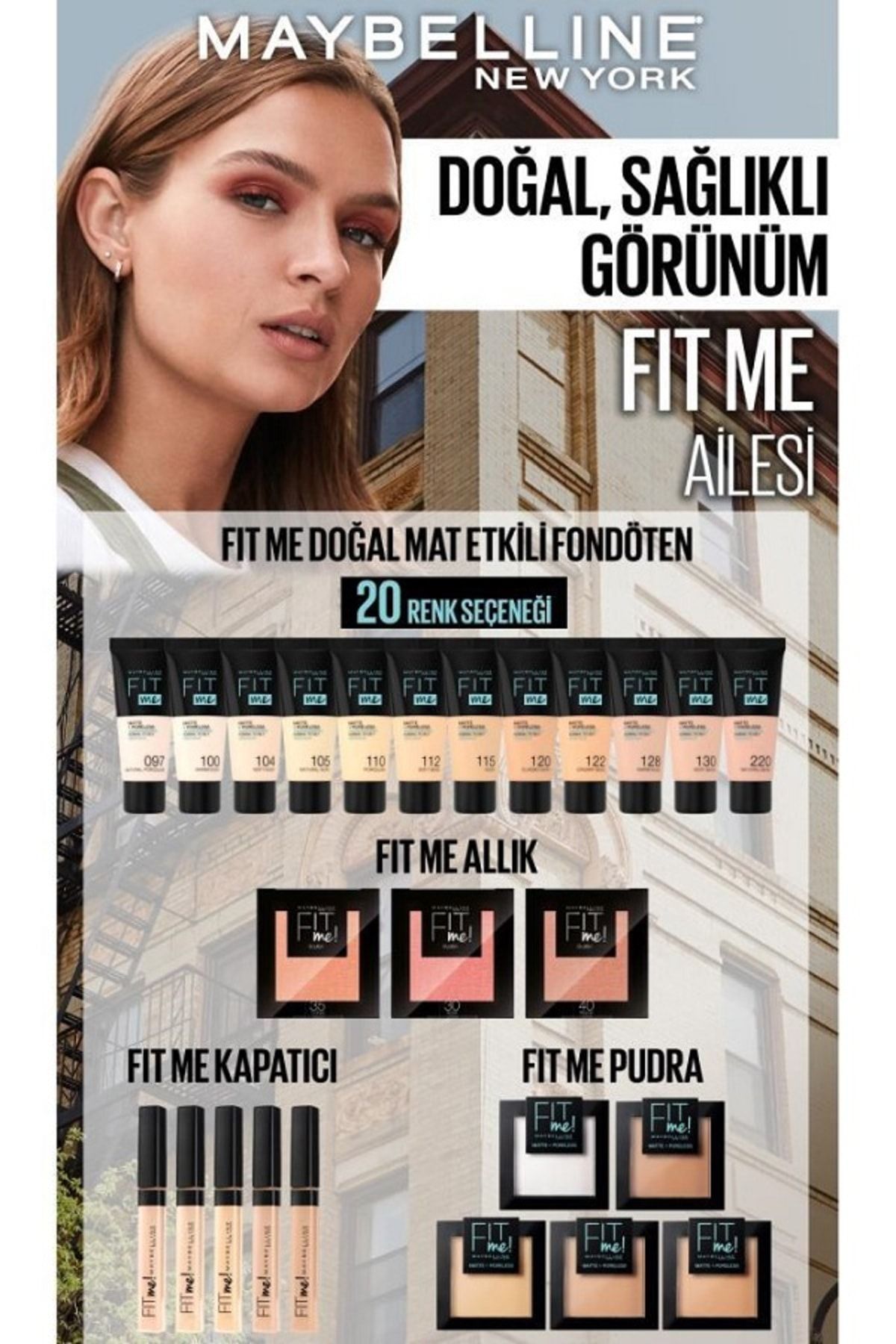 فونداسیون مات و بدون منافذ - 112 Soft Beige میبلین Maybelline