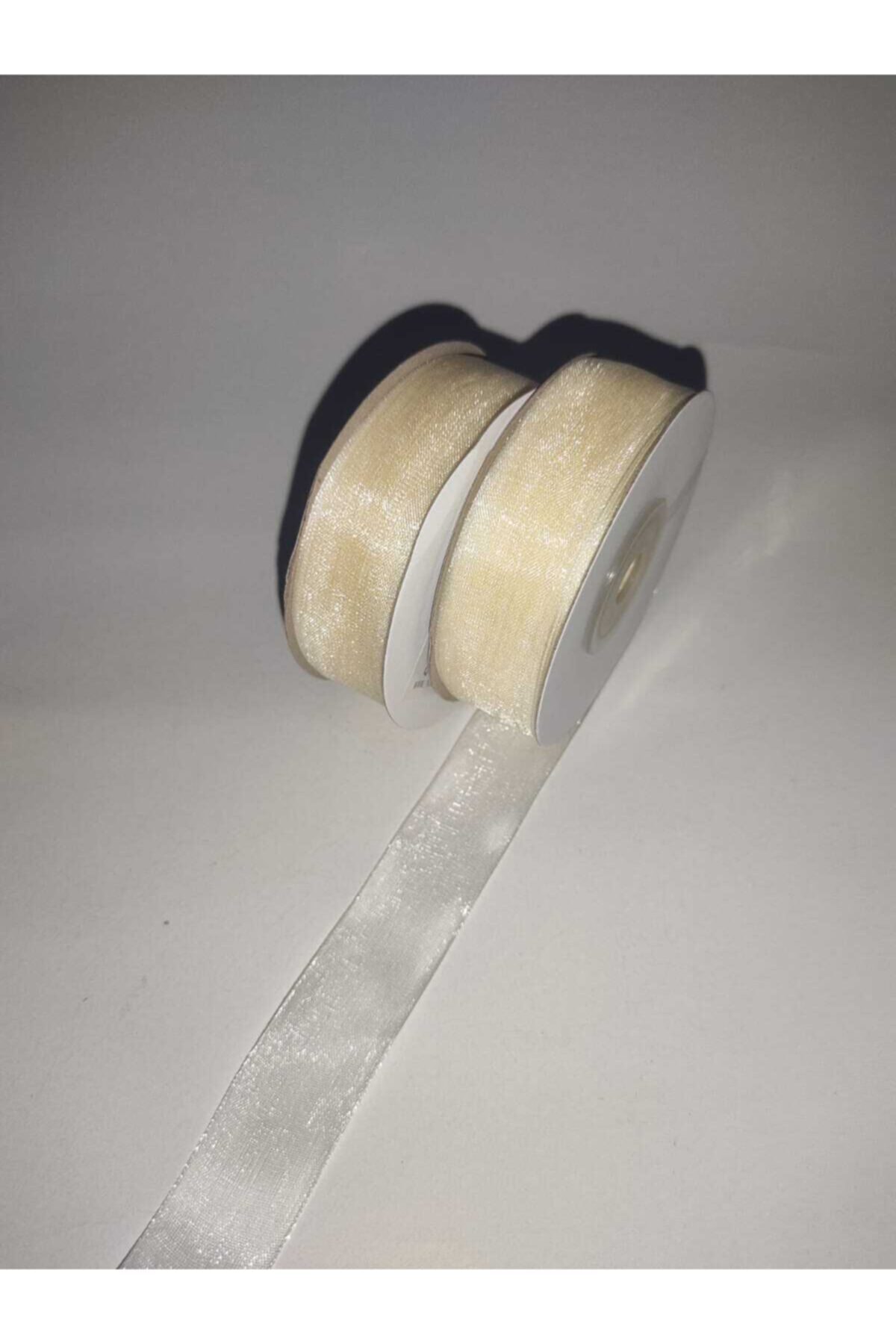 2 Cm Organza Ribbon, Cream-Ribbon