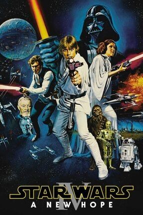 Star Wars: A New Hope Film Posteri - Star Wars Serisi Afişleri (35x50) TRM21DBGSIA10157-35x50