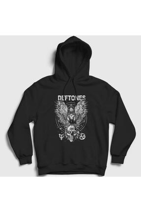 Unisex Siyah Owl Deftones Kapüşonlu Sweatshirt 139307tt