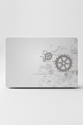 Laptop Sticker Kaplama Notebook Macbook Beyaz Çark ls62