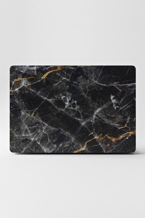 Siyah Mermer Desenli Laptop Notebook Sticker Kaplama LS218