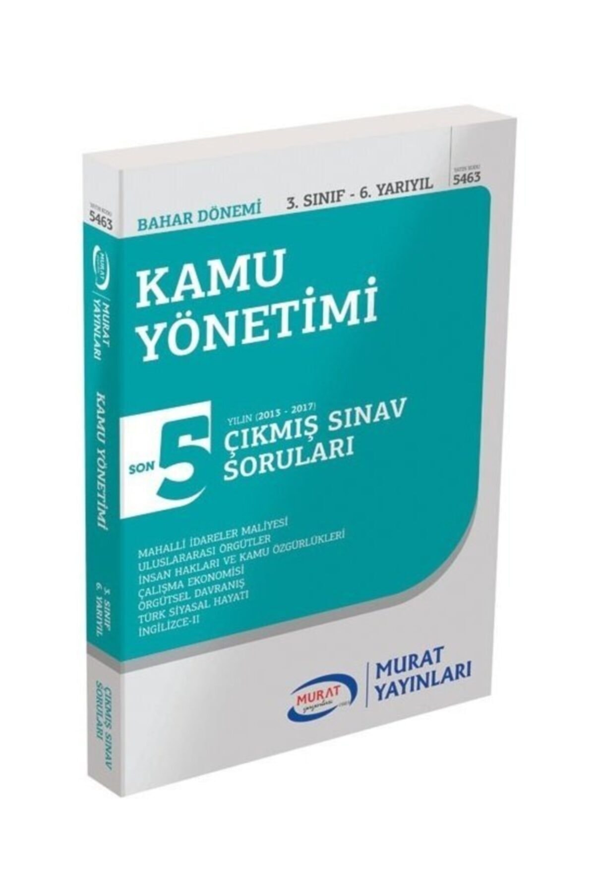 Murat Yayinlari Aof Siyaset Bilimi Ve Kamu Yonetimi 3 Sinif 6 Yariyil Bahar Donemi Cikmis Sinav Sorulari 5 Yil Fiyati Yorumlari Trendyol