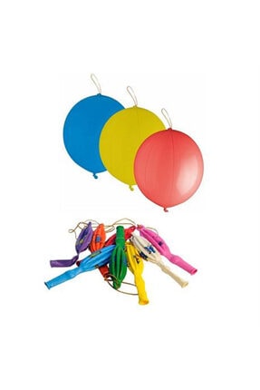 Lastikli Renkli Balon Maxi Lateks Karışık Renk 10' Lu PANÇ