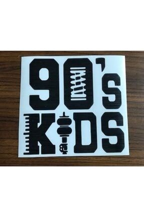 90 Kids Sticker - 90's Kids Sticker - 90'ların Çocukları Oto Sticker Araba Sticker - Siyah 90 Kids CMS - 173
