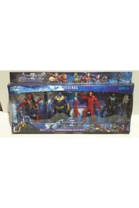 Avengers4-ışıklı Figür Set-spiderman,thanos, Iron Man, Kara Panter 4 Lü Set 153054179