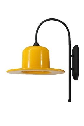 Şapka Sarı Aplik Dekoratif Duvar Lambaları Modern Otel Cafe Restoran Yatak Odası Salon Ev BMM1006YYYY03