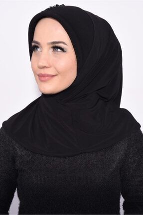 Geçirmeli Pratik Pullu Hijab 109-14