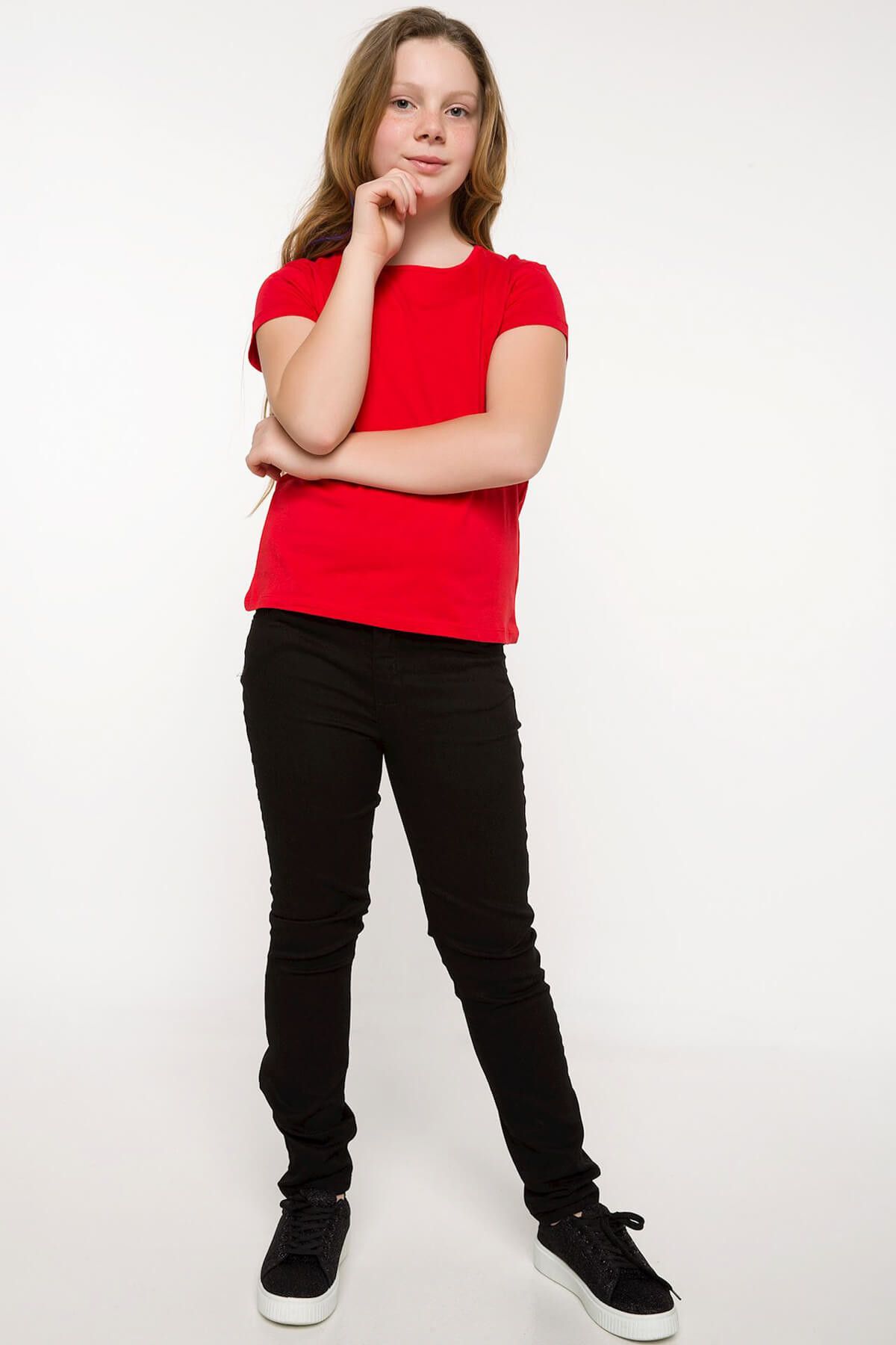DeFacto-Red Girl's Basic Body I0489A6.18Sp.Rd59 2