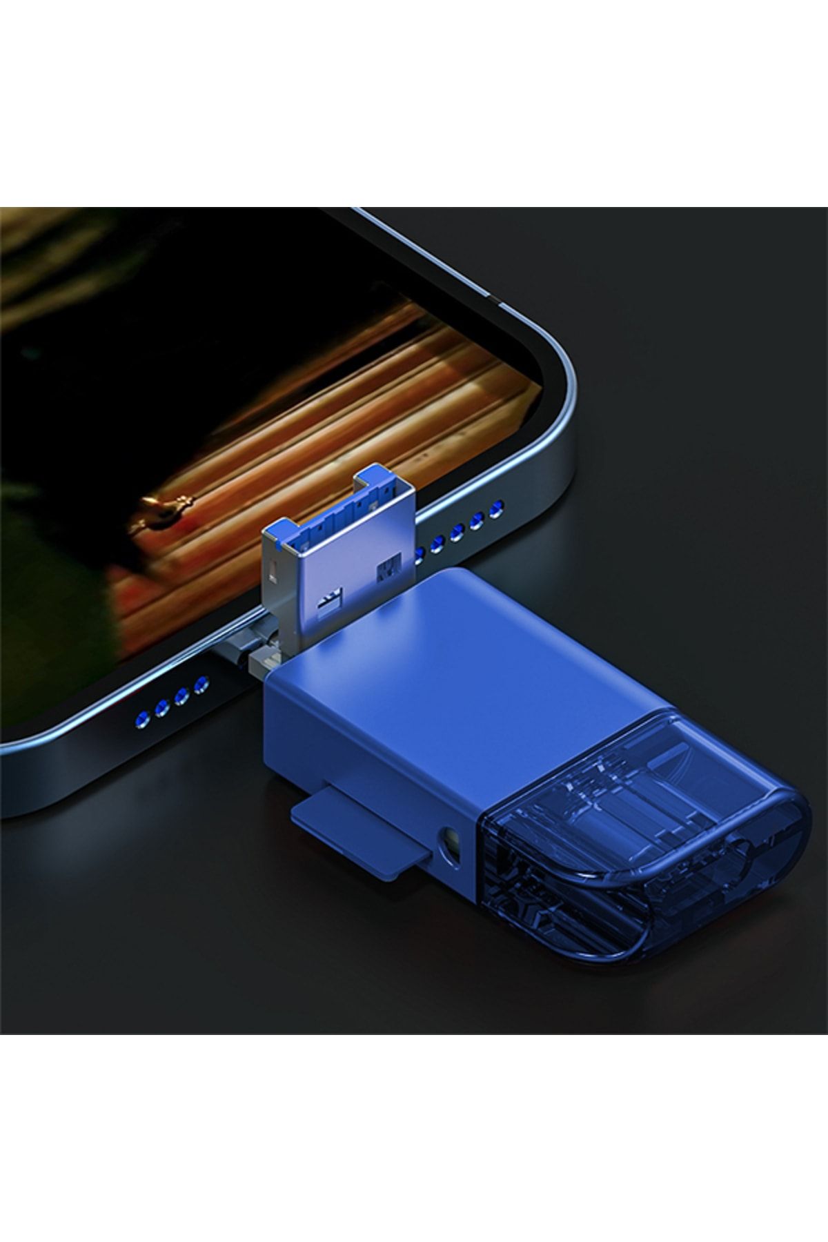 Ally-Usb 3.0+type-c+lightning Sd Card Reader - Fast Card Reader 3